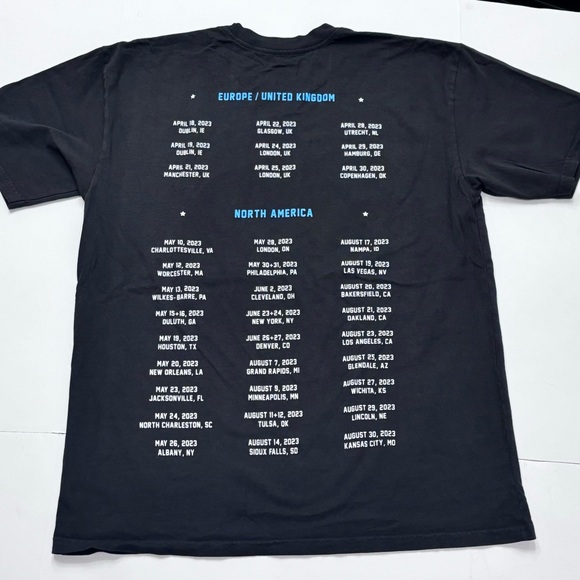 Zach Bryan Men's "Burn Burn Burn" Tour T-Shirt - Black Size Large NWOT - Picture 3 of 9